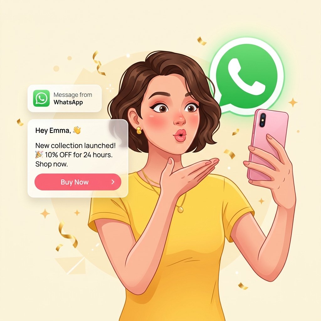 WhatsApp Engagement Interface Mockup