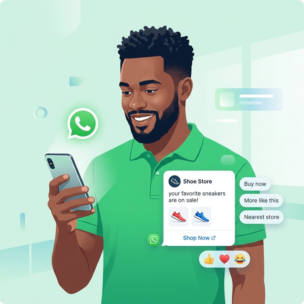 WhatsApp Business Interface Mockup
